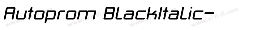 Autoprom BlackItalic字体转换 Autoprom BlackItalic字体转换